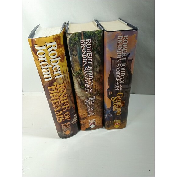 Towers Of Midnight The Gathering Storm,Knife Of Dreams FEs by Jordan Hardcover - Picture 1 of 13